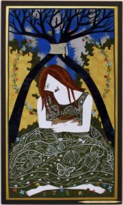 43" x 25.75", Fabric Appliqué and Thread Painting, 2016