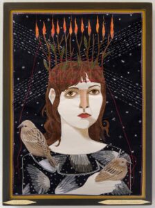 29.5" x 22", Fabric Appliqué and Thread Painting, 2016