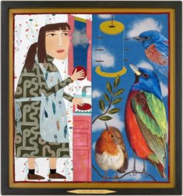 27" x 25", Fabric Appliqué and Thread Painting, 2024