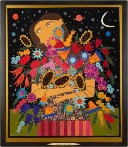 31.5" x 27.5", Fabric Appliqué and Thread Painting, 2007