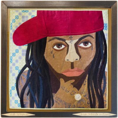 17.5" x 17.5", Fabric Appliqué and Thread Painting, 2015