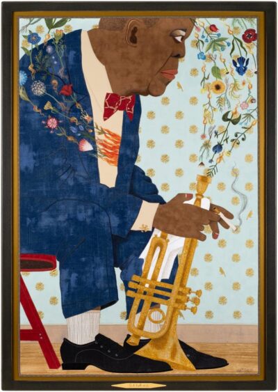 41" x 28", Fabric Appliqué and Thread Painting, 2019