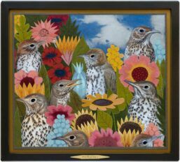 20.5" x 22.5", Fabric Appliqué and Thread Painting, 2021