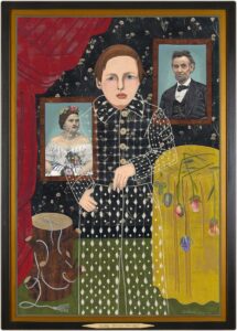 38" x 27", Fabric Appliqué and Thread Painting, 2024